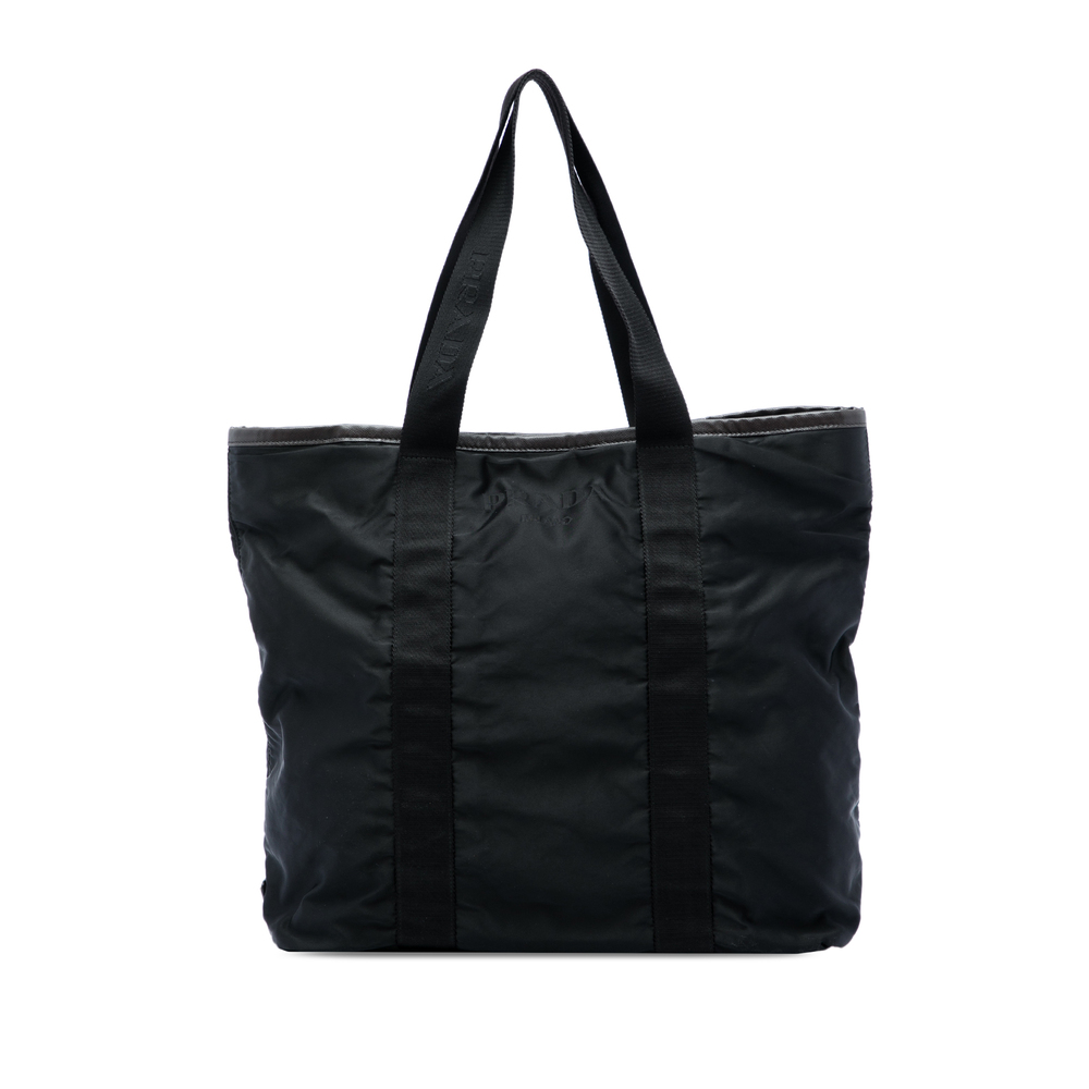 Pre-Loved Prada Saffiano Trimmed Tessuto Tote